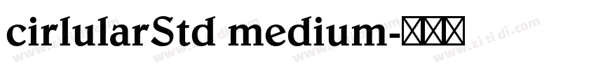 cirlularStd medium字体转换